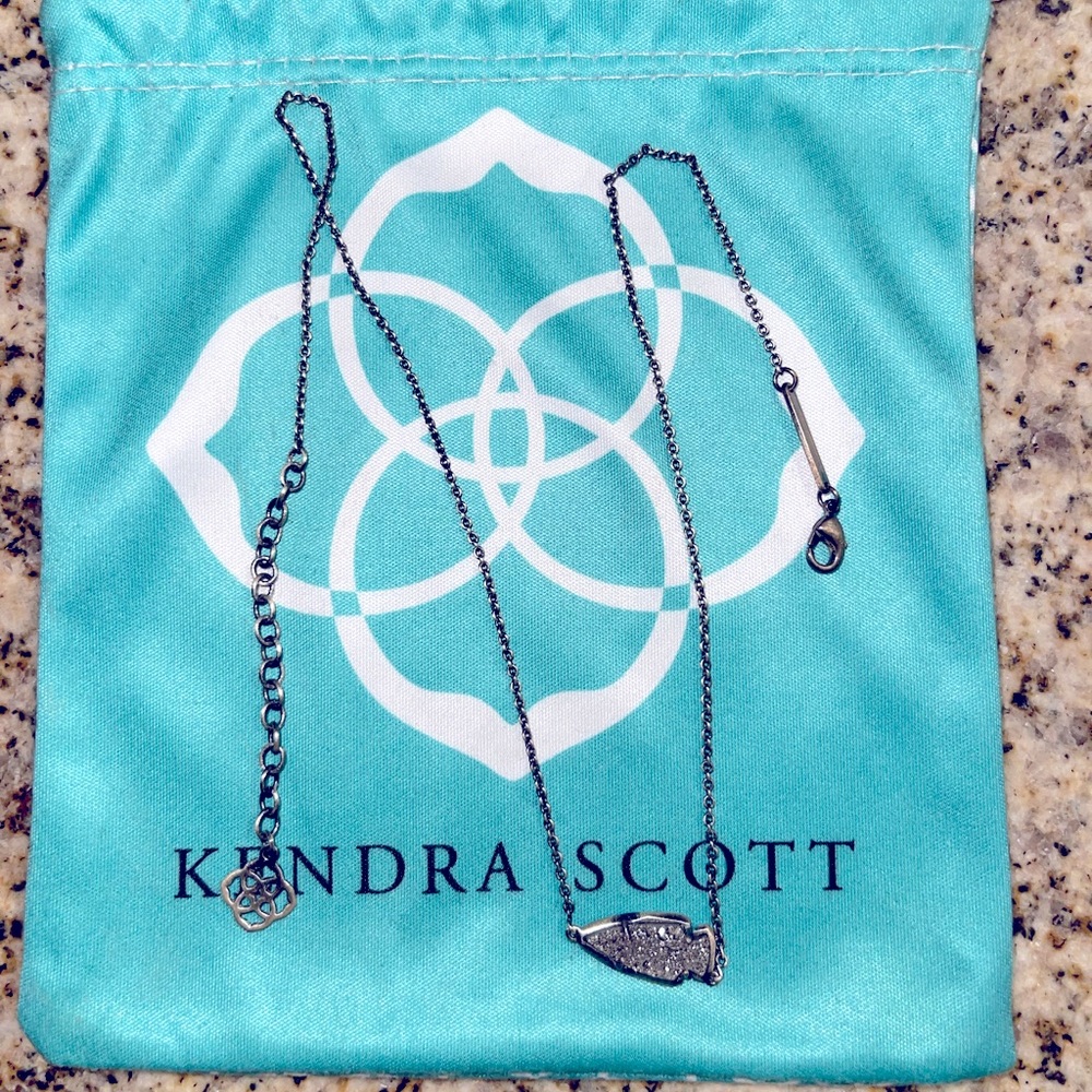 Kendra Scott - Kasey Pendant Necklace In Platinum Drusy